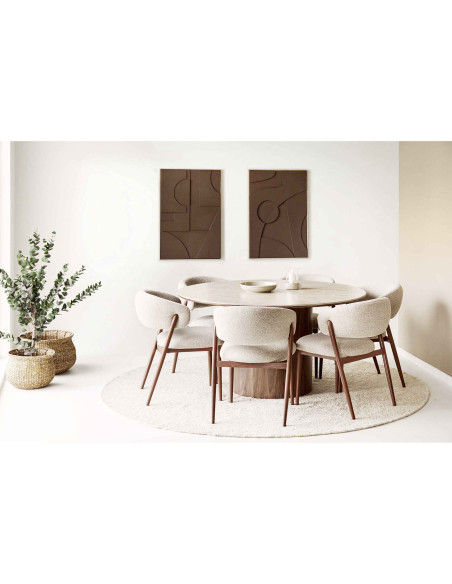 Tableau mural en relief marron MDF 60x90 cm Isabella House Nordic - 6