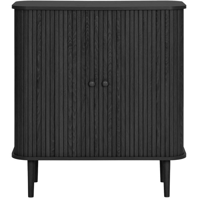 Buffet noir portes coulissantes 80 cm Nikko House Nordic - 3