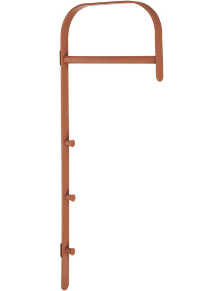 Porte-manteau mural métal cognac 30x80 cm Gresto House Nordic - 1