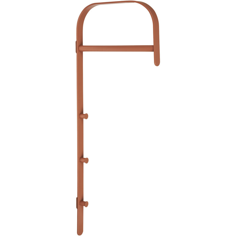 Porte-manteau mural métal cognac 30x80 cm Gresto House Nordic - 1