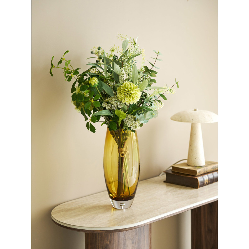 Vase verre soufflé orange doré 32 cm Auralvik House Nordic - 2