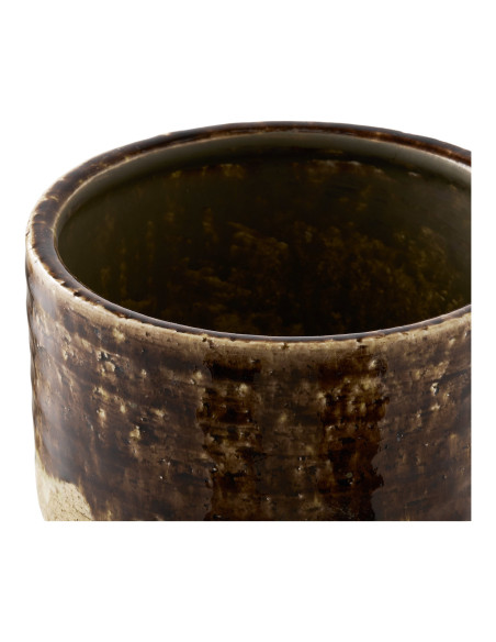 Cache-pot céramique marron fait main 16,5 cm Torrvika House Nordic - 3