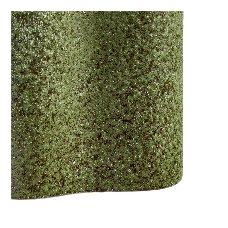 Vase céramique vert forêt organique Varyndal House Nordic - 4