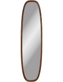 Miroir mural ovale effet bois 40x150 cm Luxon
