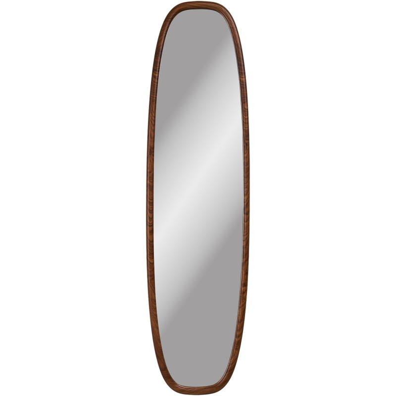 Miroir mural ovale effet bois 40x150 cm Luxon House Nordic - 1
