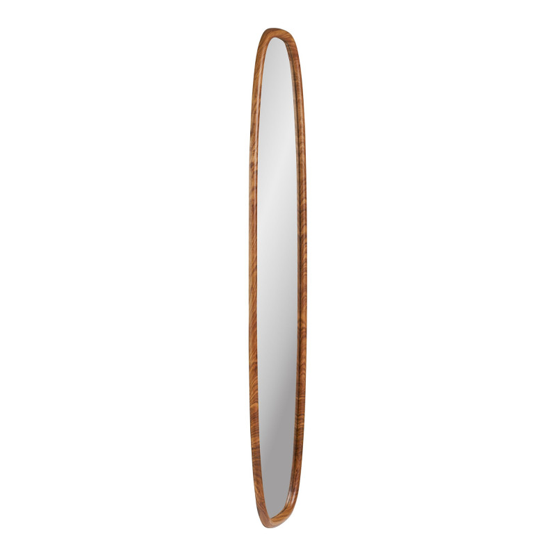Miroir mural ovale effet bois 40x150 cm Luxon House Nordic - 3