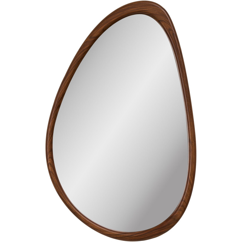 Miroir mural organique effet bois 50x80 cm Luxon House Nordic - 1