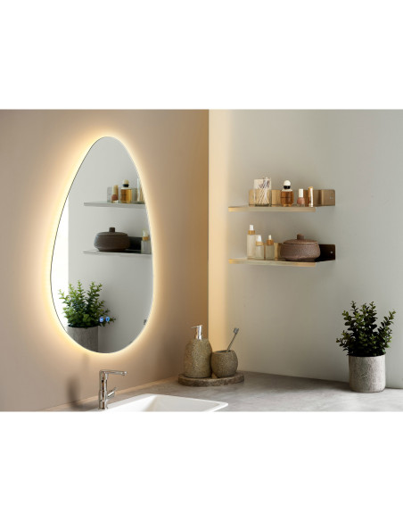 Miroir LED salle de bain antibuée 58x80 cm Kiama House Nordic - 8