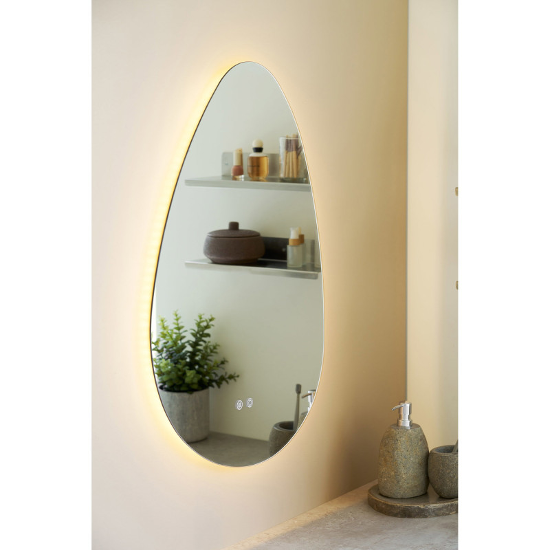 Miroir LED salle de bain antibuée 58x80 cm Kiama House Nordic - 2