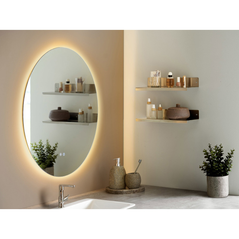 Miroir rond LED salle de bain antibuée 80 cm Kiama House Nordic - 8