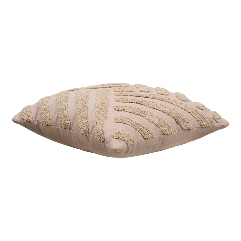 Coussin beige sable coton tufté 45x45 cm Albany House Nordic - 3