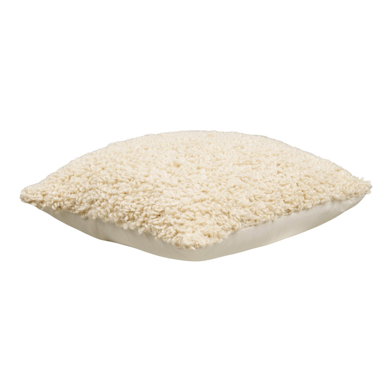 Coussin bouclette écru polyester 45x45 cm Tossa House Nordic - 3