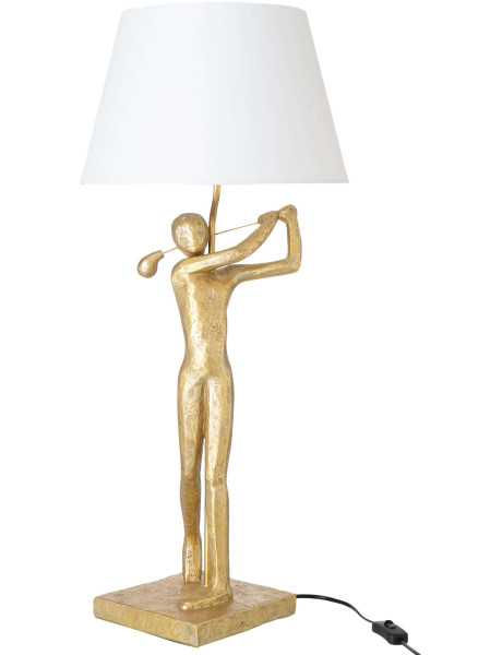 Lampe de table golfeur dorée polyrésine 35x35x80 cm Dornoch J-Line - 1