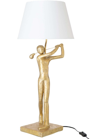 Lampe de table golfeur dorée polyrésine 35x35x80 cm Dornoch J-Line - 1