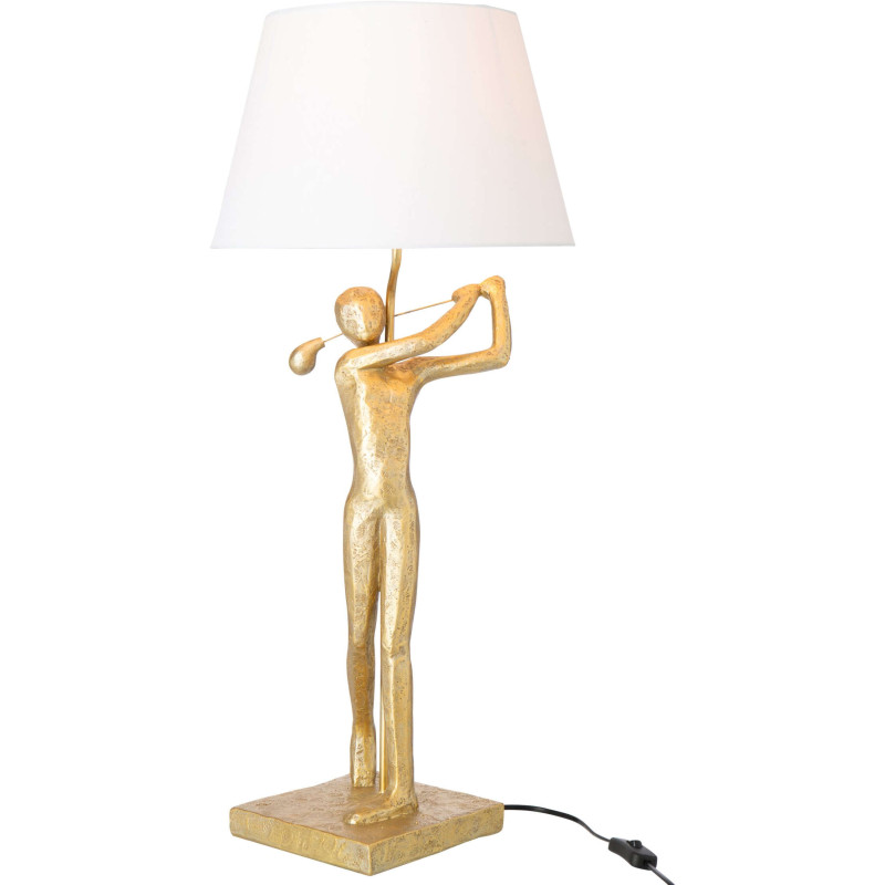 Lampe de table golfeur dorée polyrésine 35x35x80 cm Dornoch J-Line - 2