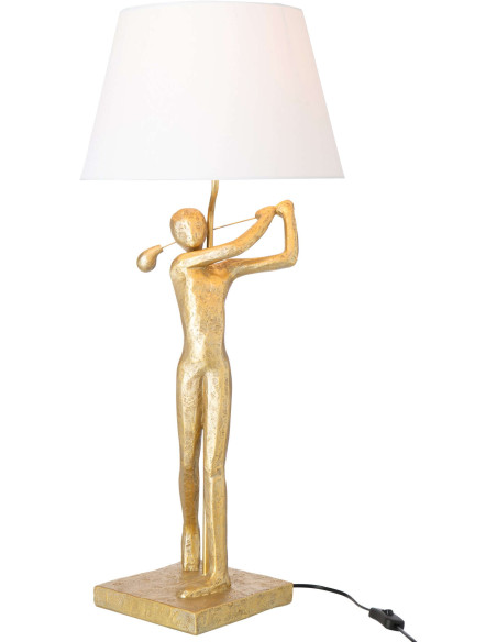 Lampe de table golfeur dorée polyrésine 35x35x80 cm Dornoch J-Line - 2