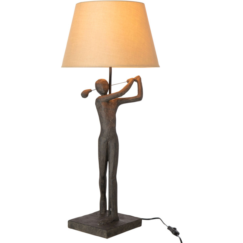 Lampe à poser golfeur noire polyrésine 35x35x80 cm Dornoch J-Line - 2