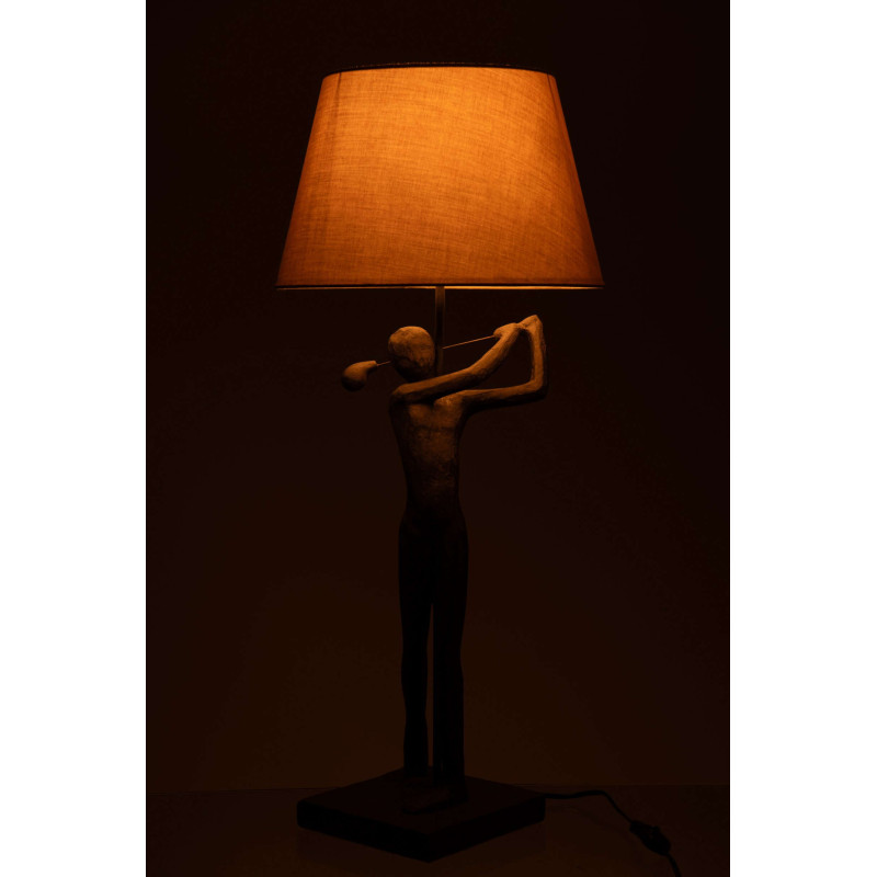 Lampe à poser golfeur noire polyrésine 35x35x80 cm Dornoch J-Line - 3