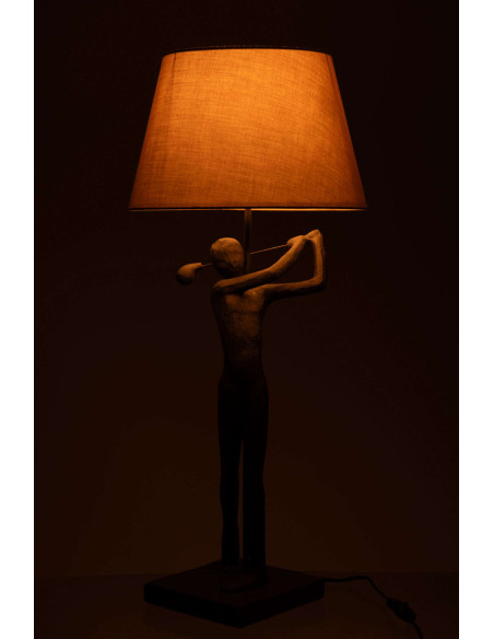 Lampe à poser golfeur noire polyrésine 35x35x80 cm Dornoch J-Line - 3