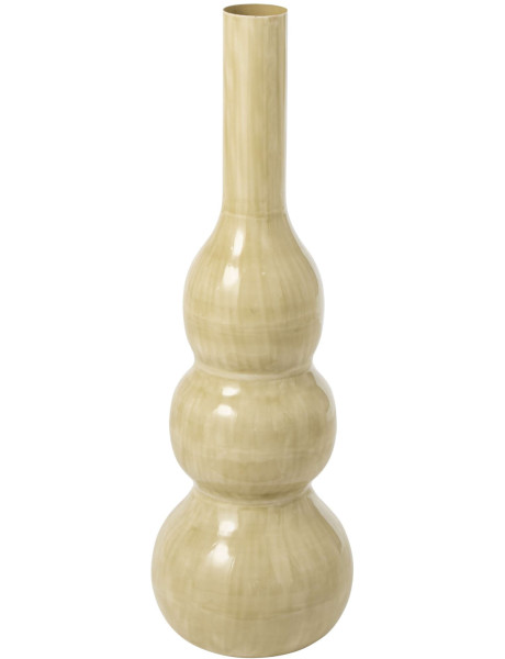 Vase haut en métal vert sauge 30x30x92 cm Lunendam J-Line - 1