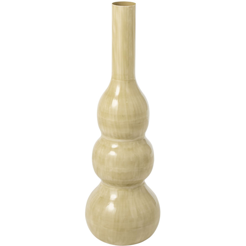 Vase haut en métal vert sauge 30x30x92 cm Lunendam J-Line - 1