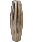 Vase haut aluminium doré cannelé 71 cm Bronkhorst