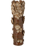 Vase champignon en grès brun beige 15,5x15,5x46,5 cm Dwingeloo