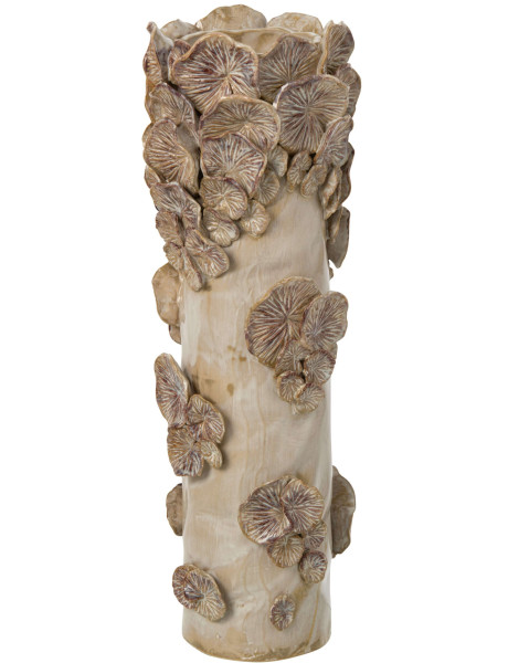Vase champignon grès beige écru 46,5 cm Dwingeloo J-Line - 1