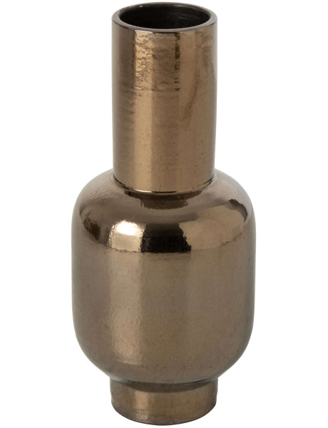 Vase haut céramique effet bronze 22x22x50 cm Havenrijs J-Line - 1