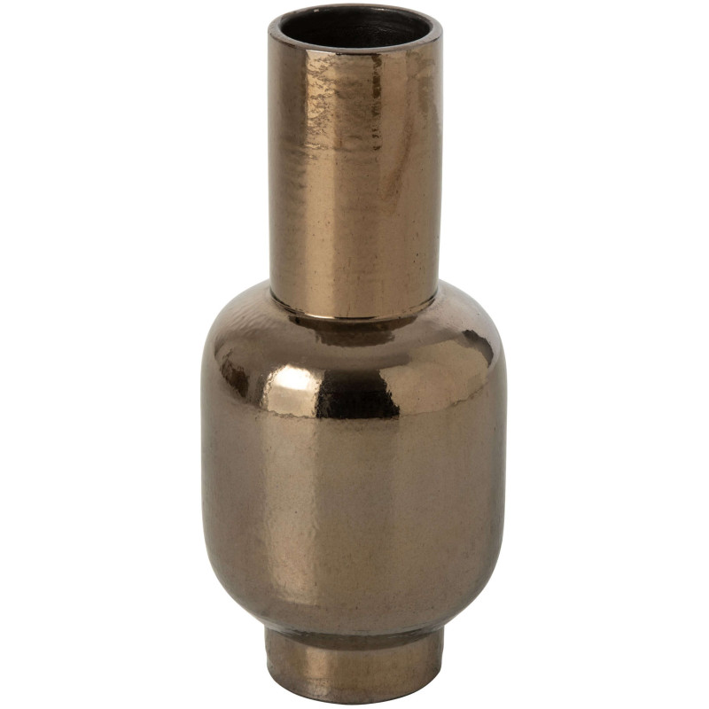 Vase haut céramique effet bronze 22x22x50 cm Havenrijs J-Line - 1