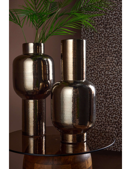 Vase haut céramique effet bronze 22x22x50 cm Havenrijs J-Line - 2