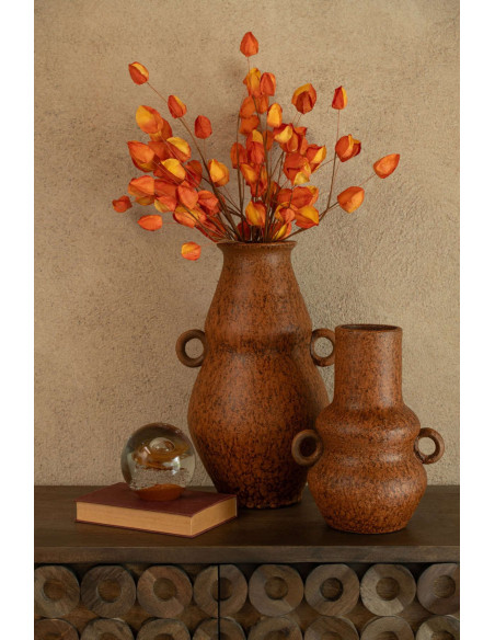Vase amphore céramique cognac 27 cm Castelra J-Line - 2