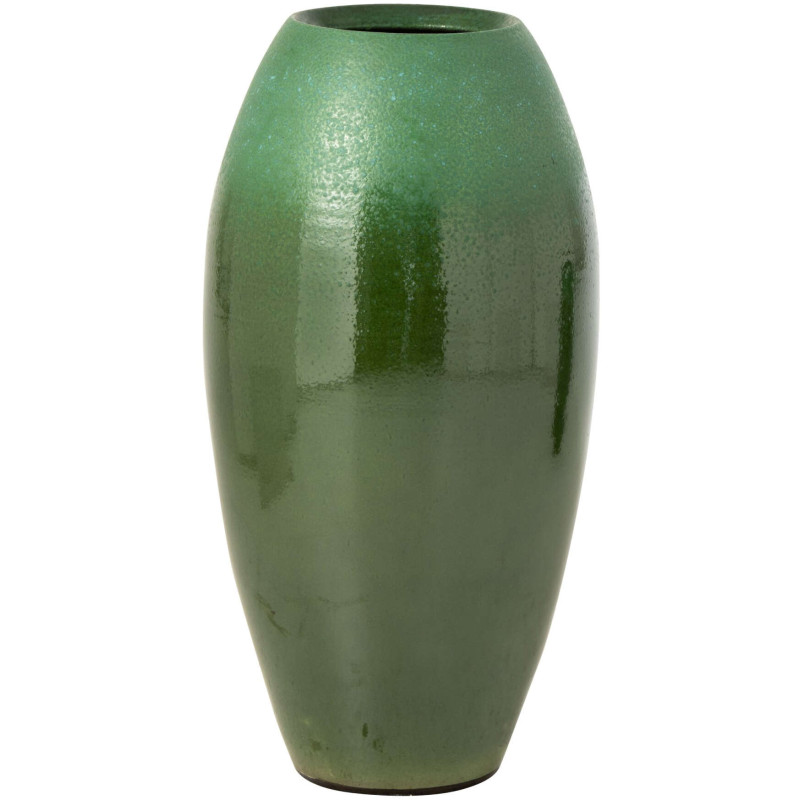 Vase de sol céramique vert turquoise 37x37x70 cm Elverdam J-Line - 1
