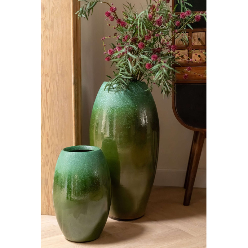 Vase de sol céramique vert 90 cm Elverdam J-Line - 2