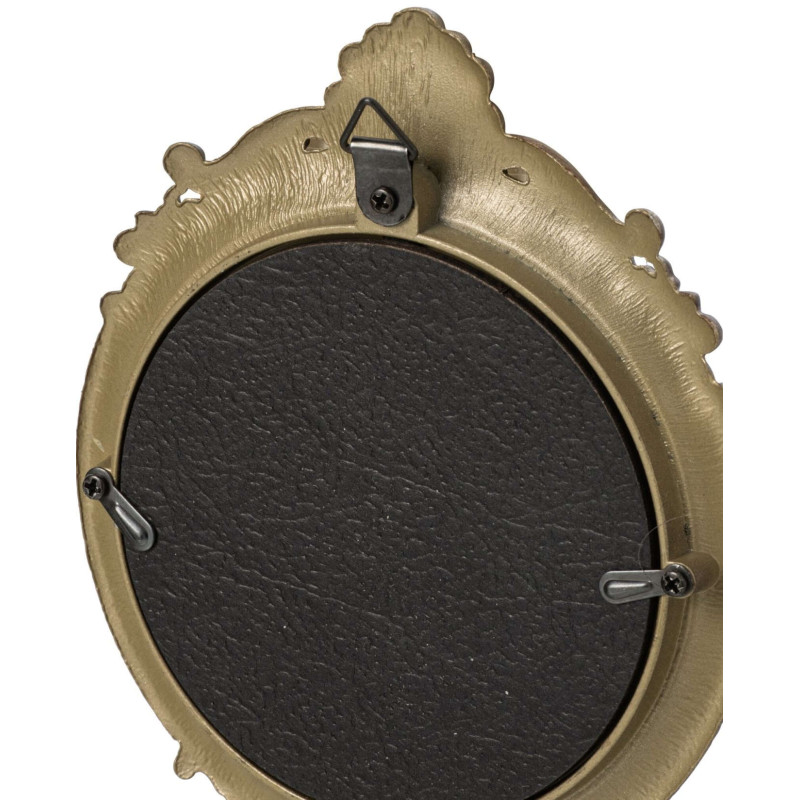 Miroir mural rond métal laiton vieilli 23,7 cm Liorvane J-Line - 3