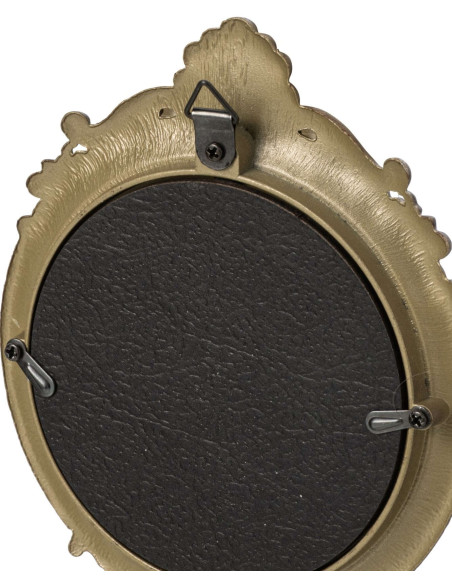 Miroir mural rond métal laiton vieilli 23,7 cm Liorvane J-Line - 3