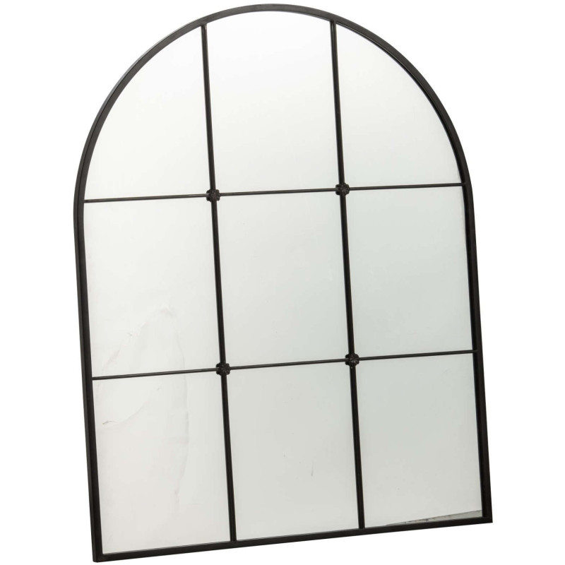 Miroir mural arche noir verrière 106,5 cm Raveldam J-Line - 1