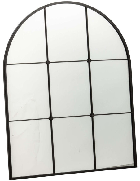 Miroir mural arche noir verrière 106,5 cm Raveldam J-Line - 1