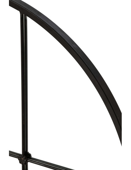 Miroir mural arche noir verrière 106,5 cm Raveldam J-Line - 4