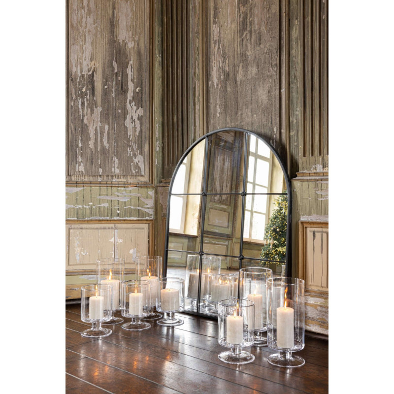 Miroir mural arche noir verrière 106,5 cm Raveldam J-Line - 2