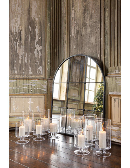 Miroir mural arche noir verrière 106,5 cm Raveldam J-Line - 2