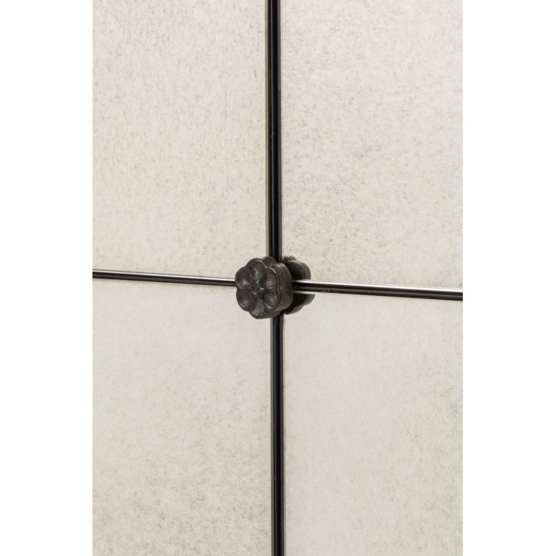 Miroir verrière carré noir vieilli 90 cm Raveldam J-Line - 3