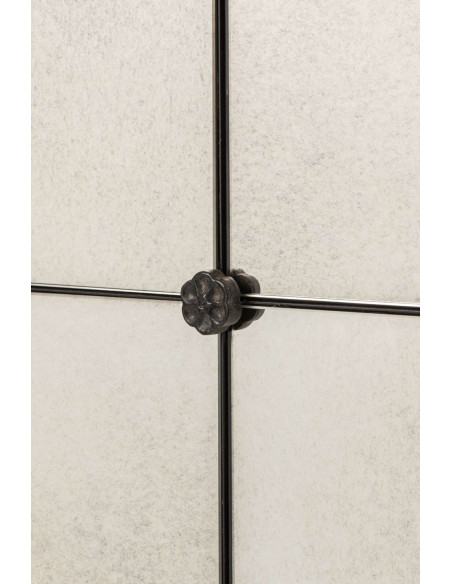Miroir verrière carré noir vieilli 90 cm Raveldam J-Line - 3
