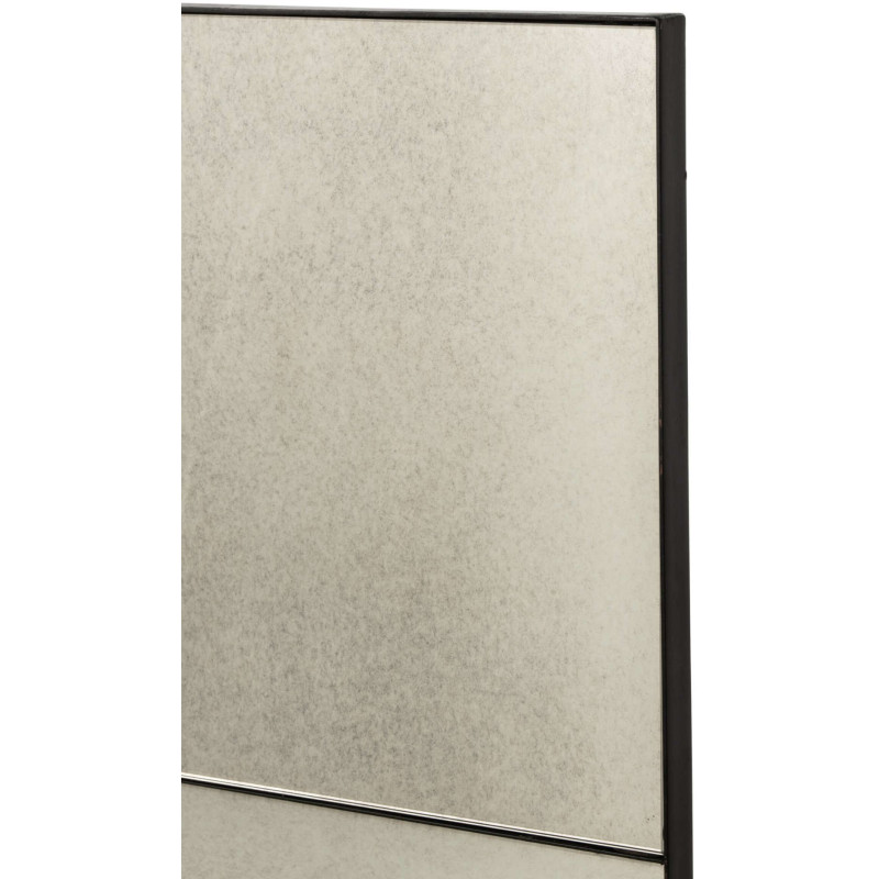 Miroir verrière carré noir vieilli 90 cm Raveldam J-Line - 4