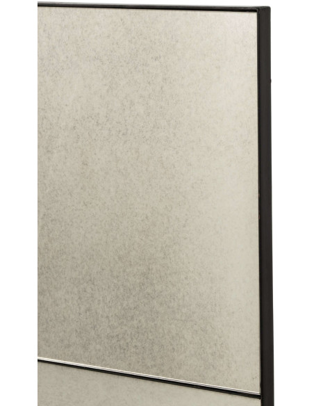 Miroir verrière carré noir vieilli 90 cm Raveldam J-Line - 4