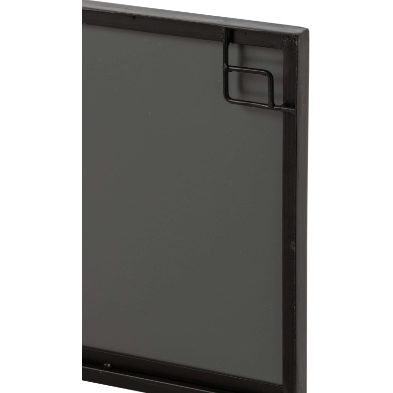 Miroir verrière carré noir vieilli 90 cm Raveldam J-Line - 5