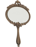 Miroir mural ovale laiton vintage 19x32,5 cm Liorvane