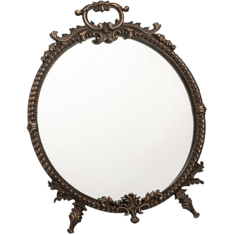 Miroir à poser laiton vintage 29 cm Bellamora J-Line - 1