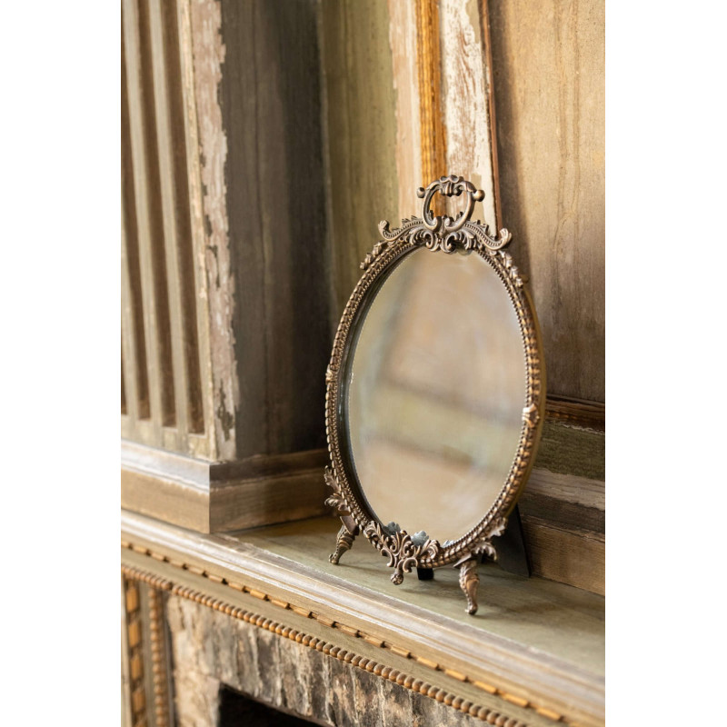 Miroir à poser laiton vintage 29 cm Bellamora J-Line - 2