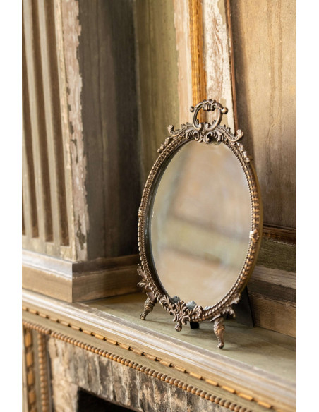 Miroir à poser laiton vintage 29 cm Bellamora J-Line - 2